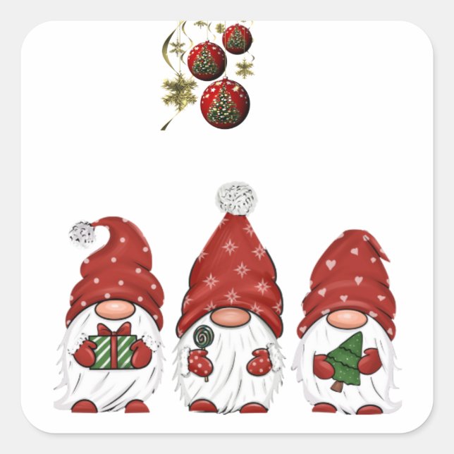 Adesivos "Gnome for the Holidays" (Frente)