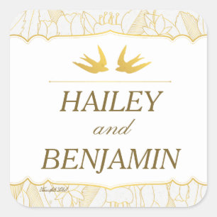 Adesivos Gold Flora Bliss