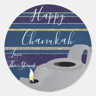 Adesivos Hanukkah (1 1/2"/3")"Lâmpada de óleo Do
