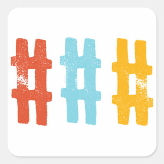 adesivos hashtag