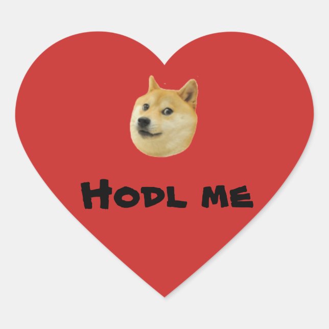 Adesivos "Hodl Me" do Namorados de cães (Frente)