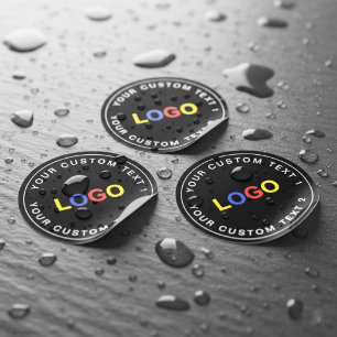 Adesivos impermeáveis personalizados para negócios