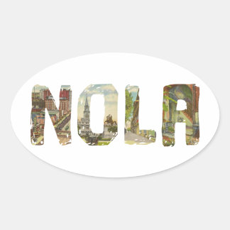 Adesivos inspirados no estilo vintage de NOLA New 