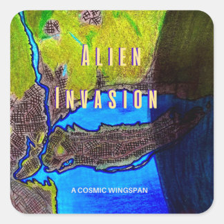 Adesivos "Invasão Alienígena" da A Cosmic Wingspan