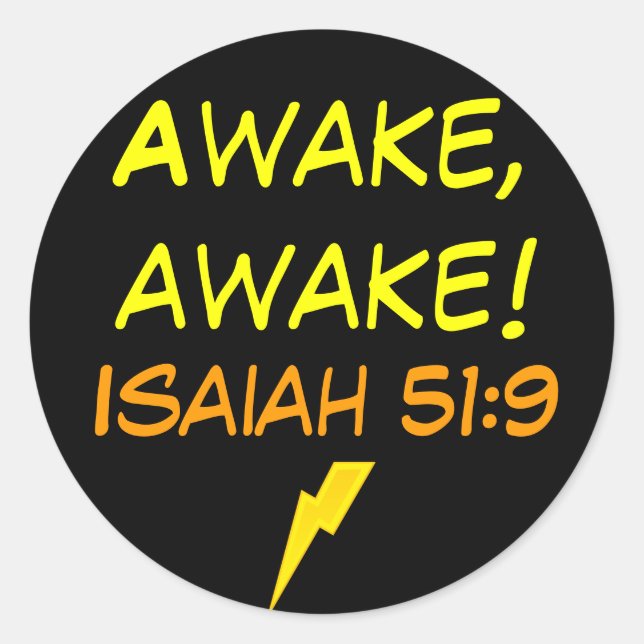 adesivos Isaiah 51:9 (Frente)