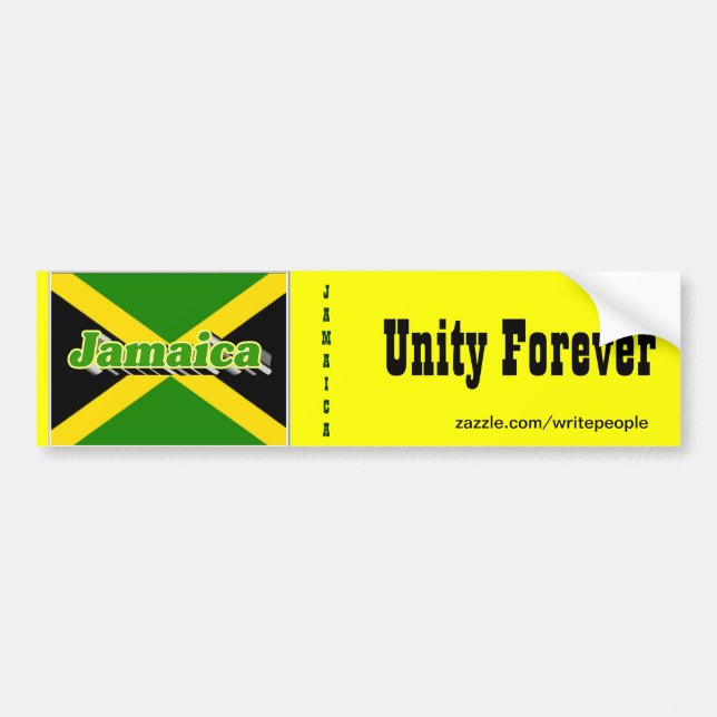 Adesivos jamaicanos para-choques, unidade para sem (Frente)
