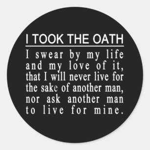 Adesivos John Galt Oath