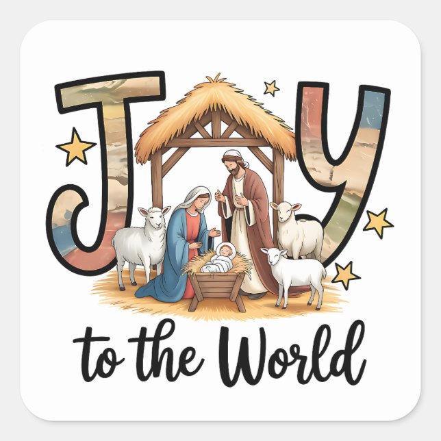 Adesivos Joy To World (Frente)