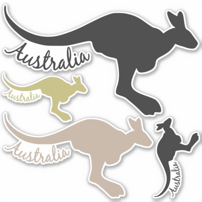 Adesivos Kangaroos da Austrália (Frente)