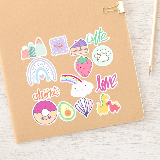 adesivos Kawaii (Notebook)