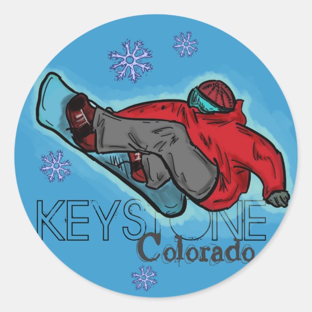 Adesivos Keystone Colorado Snowboarder (Frente)