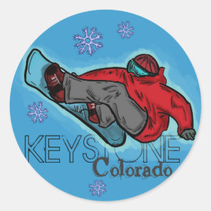 Adesivos Keystone Colorado Snowboarder