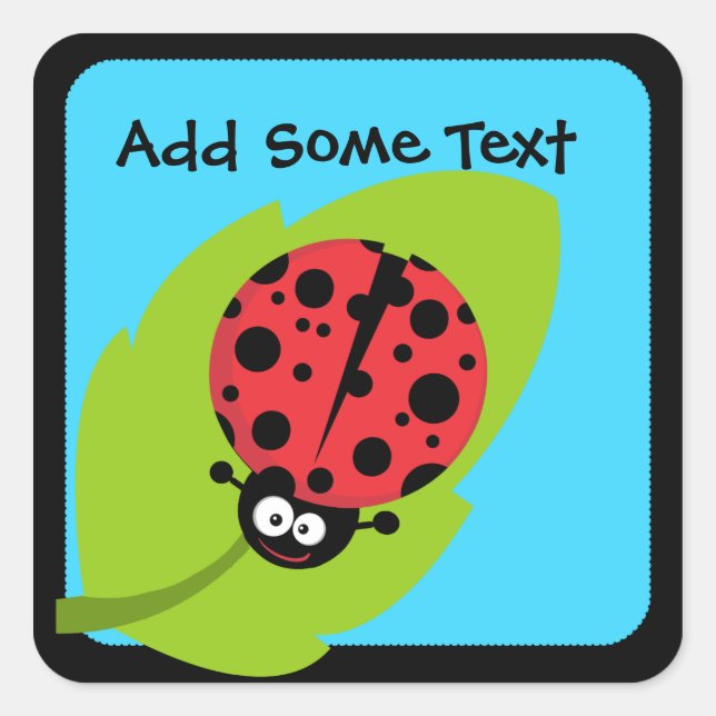 Adesivos Ladybug personalizados (Frente)