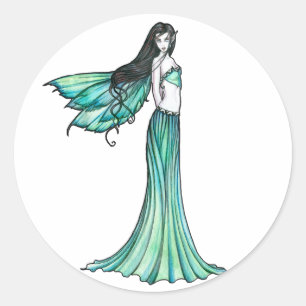 Adesivos Linda Fada Verde por Molly Harrison