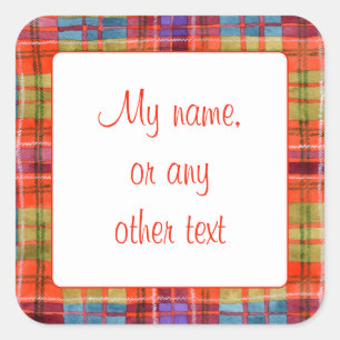 ADESIVOS MAC RAE TARTAN 3" Quadrados Matte