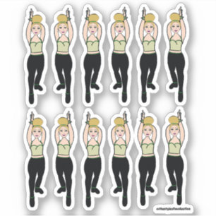 Adesivos Majorette / Dancer Mint Preto 2