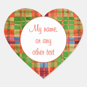 ADESIVOS MATE CORAÇÃO TARTAN MAC RAE