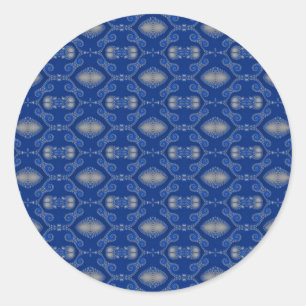Adesivos Mosaico Prata Azul