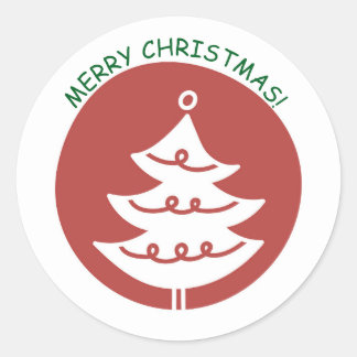 ADESIVOS NATAL FELIZ ÁRVORE DE NATAL VERMELHA