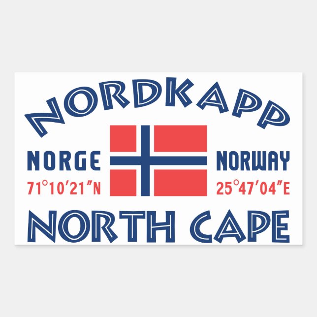 Adesivos NORDKAPP da Noruega (Frente)