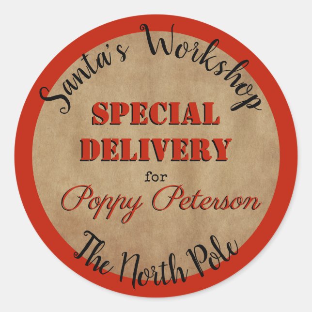 Adesivos Oficiais de Workshop de Papais noeis (Frente)