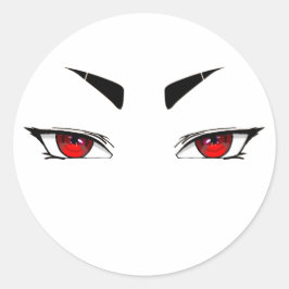 Adesivos olhos vermelhos afiados