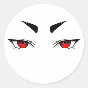 Adesivos olhos vermelhos afiados