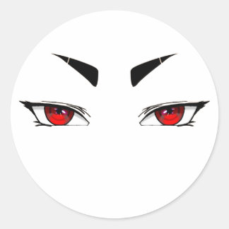 Adesivos olhos vermelhos afiados