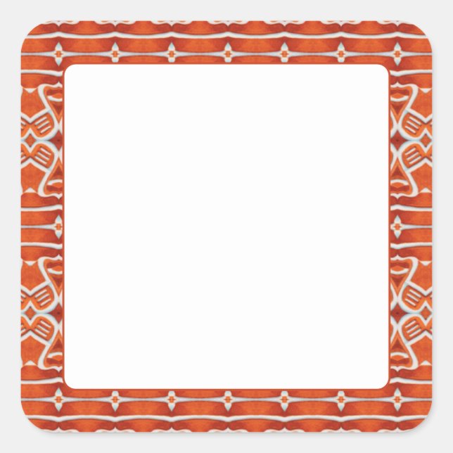Adesivos Opacos Quadrados de 1,5" de GINGERBREAD (Frente)