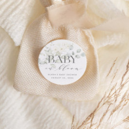 Adesivos ou selos de envelope de BEBÊ EM FLORES