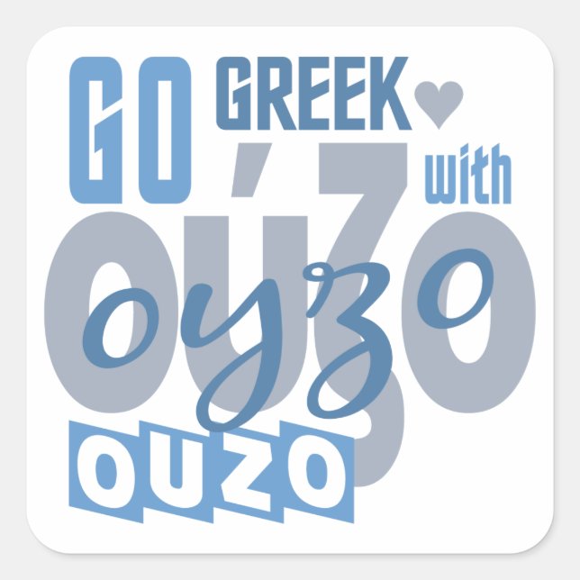 Adesivos Ouzo (Frente)