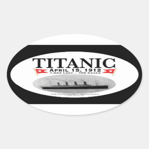 Adesivos Oval de Navio Fantástico Titanic (borda 
