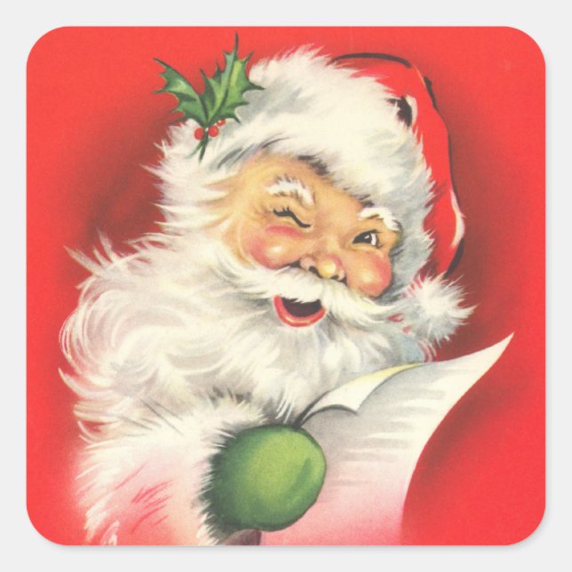 Adesivos - Papai Noel Vintage (Frente)