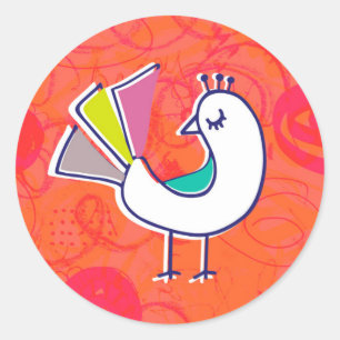 Adesivos para aves de rabo