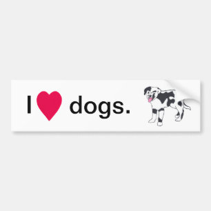 Adesivos para cães em branco e preto