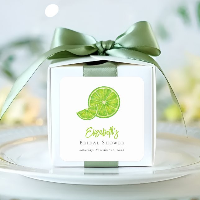 Adesivos para Chá de Noiva Lime Green Main Squeeze (Criador carregado)