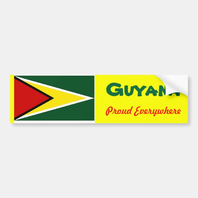 Adesivos para-choques da Guiana (Frente)
