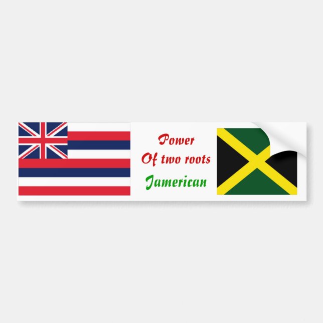 Adesivos para-choques da jamaica britânica (Frente)