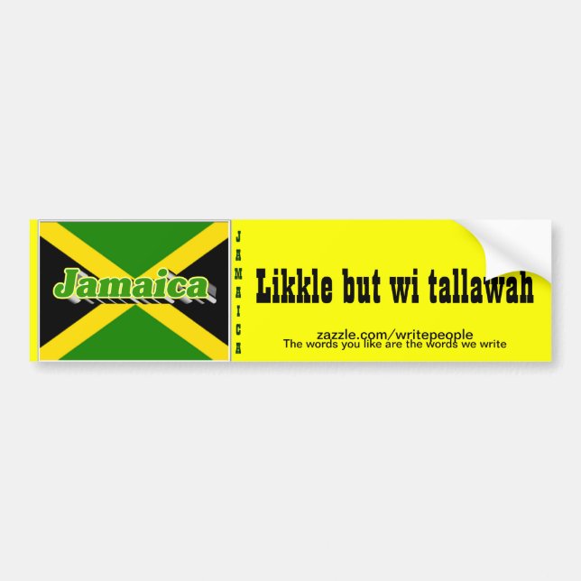 adesivos para-choques de patwa jamaicanos (Frente)