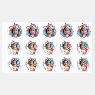 adesivos para cima do cupcake unicorn EDITABLE fot