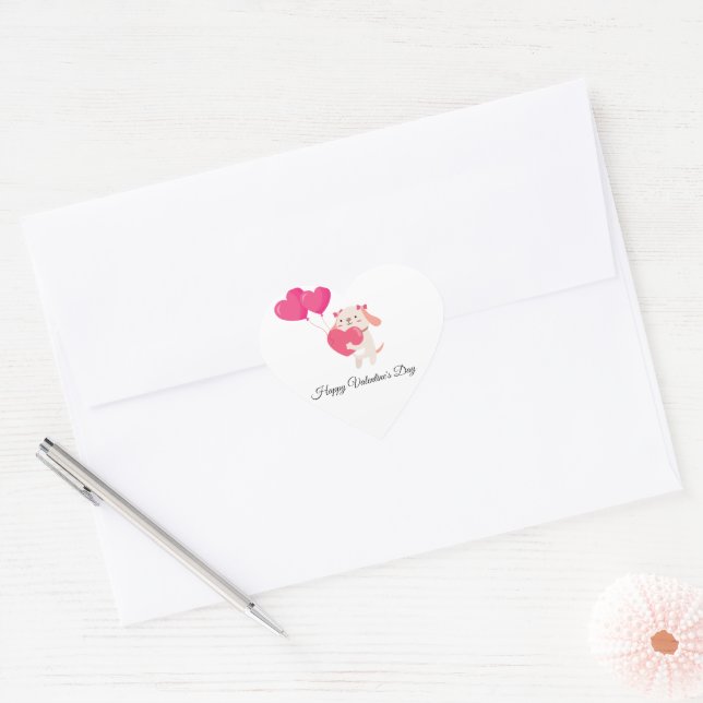 Adesivos para Dias de os namorados de Ursinho (Envelope)