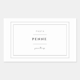 Adesivos para etiquetas de massas Penne
