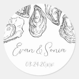 Adesivos para Festa de Abertura de Ostras