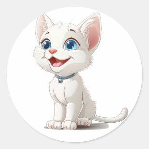 Adesivos para Gatos-Pentes de Gato Brancos