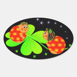 adesivos para ladybugs e cobertores