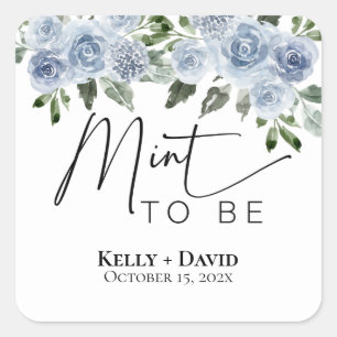 Adesivos para Lembranças de Casamento Mint to Be A