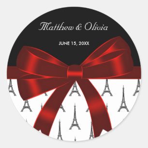 Adesivos para lembrancinhas de casamento com Torre