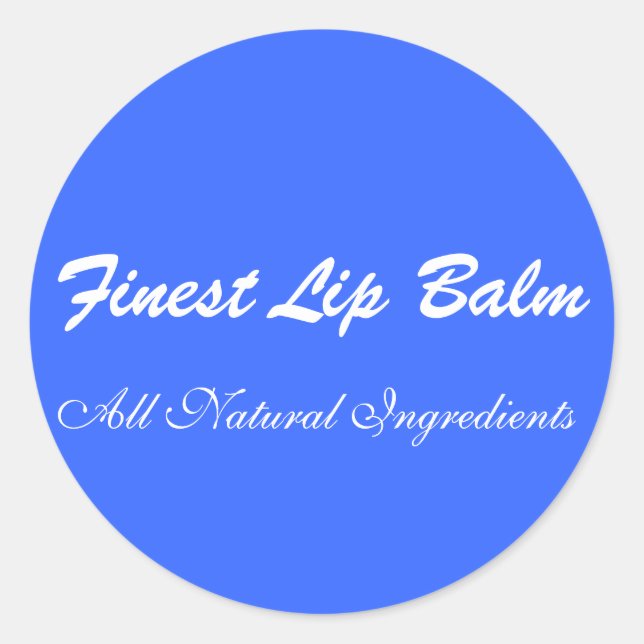 Adesivos para Lip Balms (Frente)