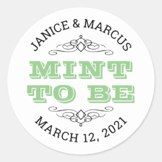 Adesivos para Mint To Be, Adesivos para Favor de M