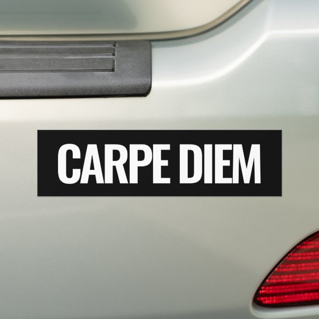 Adesivos para para-choque de carro Carpe Diem (No carro)